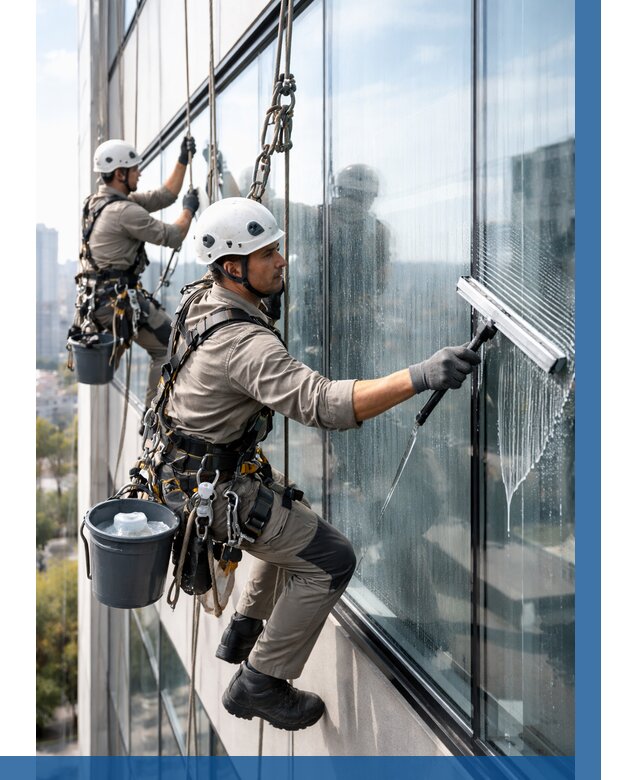 Мойка окон альпинистами в Рузаевке от 4666 р. | ВЫСОТНИК-Рзв