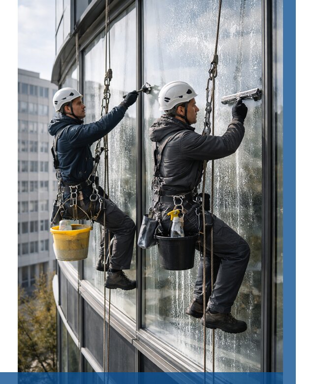 Мойка панорамных окон в Рузаевке от 363 р. заказать у ВЫСОТНИК-Рзв