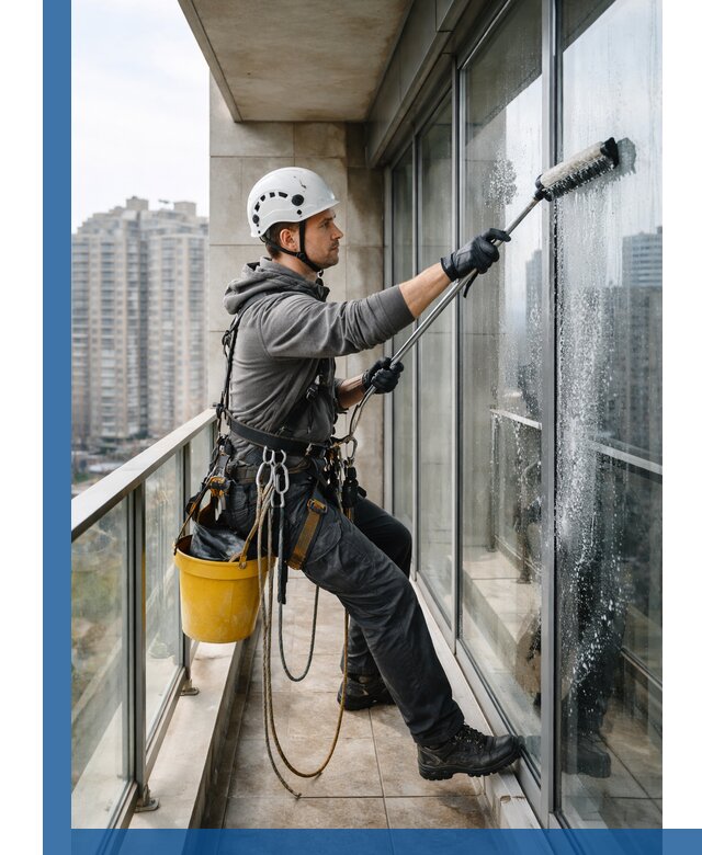 Профессиональная мойка балконного остекления в Рузаевке