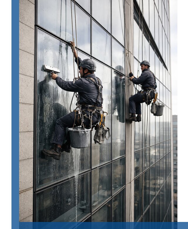 Профессиональная мойка стеклянных фасадов зданий в Рузаевке