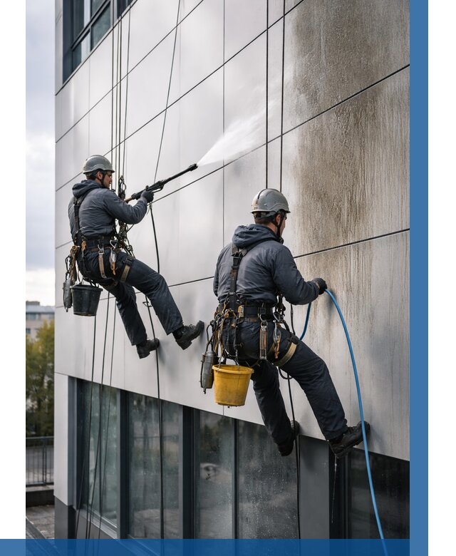 Мойка фасада из композита в Рузаевке по цене от 311 р. | ВЫСОТНИК-Рзв