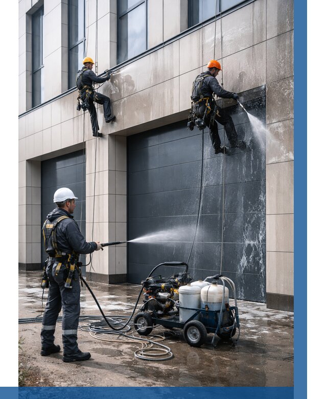 Послестроительная мойка фасада в Рузаевке от 311 р. | ВЫСОТНИК-Рзв