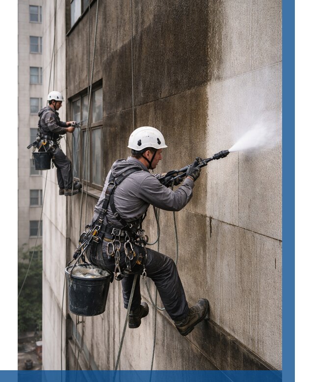 Очистка фасада от копоти в Рузаевке от 259 р. | ВЫСОТНИК-Рзв