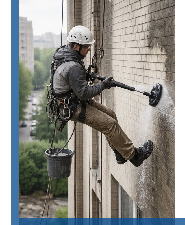 Очистка фасада от копоти в Рузаевке профессионально и безопасно