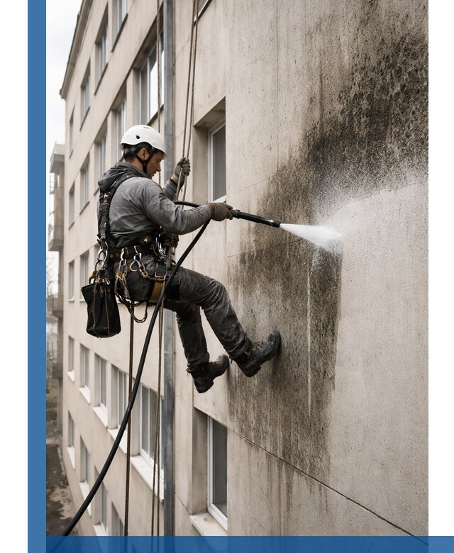 Профессиональная очистка фасадов от плесени в Рузаевке