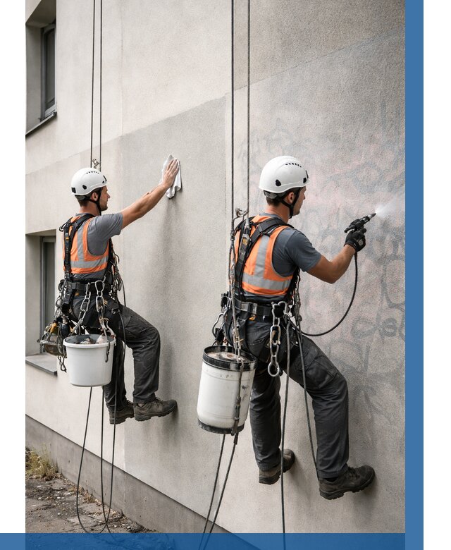 Антиграффити покрытие фасада в Рузаевке от 622 р. | ВЫСОТНИК-Рзв