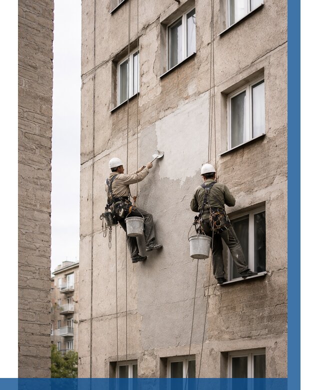 Косметический ремонт фасада в Рузаевке от 1140 р. | ВЫСОТНИК-Рзв