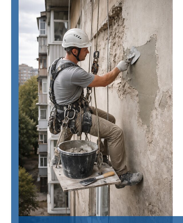 Восстановление фасадной штукатурки в Рузаевке с гарантией качества