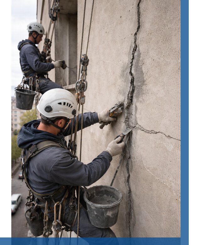 Заделка трещин на фасаде в Рузаевке от 933 р. | ВЫСОТНИК-Рзв