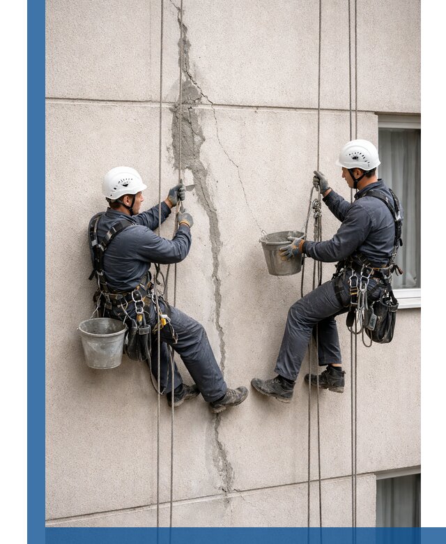 Заделка трещин на фасаде в Рузаевке с гарантийным ремонтом