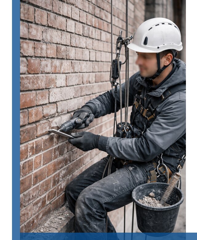 Расшивка кирпичных швов фасадов и стен, ремонт в Рузаевке