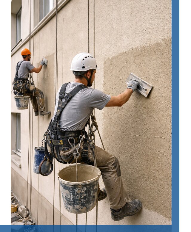 Декоративная штукатурка фасада в Рузаевке от 1244 р. | ВЫСОТНИК-Рзв