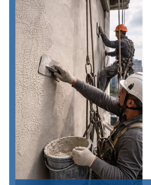 Декоративная штукатурка фасада с утеплением и защитой в Рузаевке