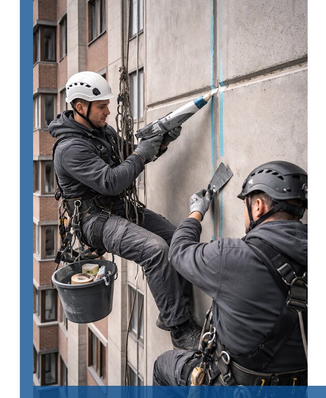 Вторичная герметизация швов фасада и кровли в Рузаевке