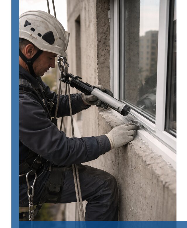 Герметизация оконных швов снаружи в Рузаевке профессионально