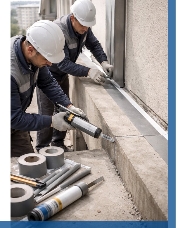 Герметизация примыкания балкона в Рузаевке от 4666 р. | ВЫСОТНИК-Рзв