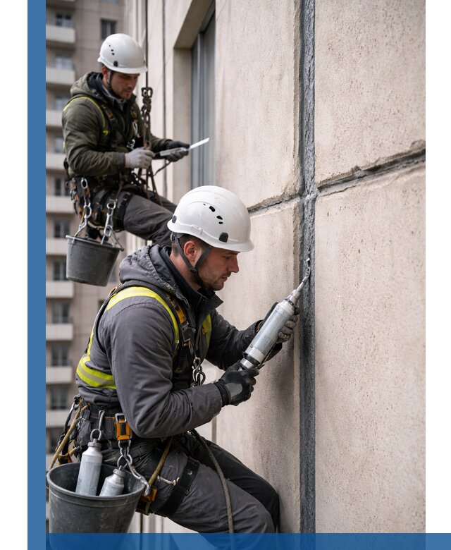 Герметизация деформационных швов фасада в Рузаевке качественно