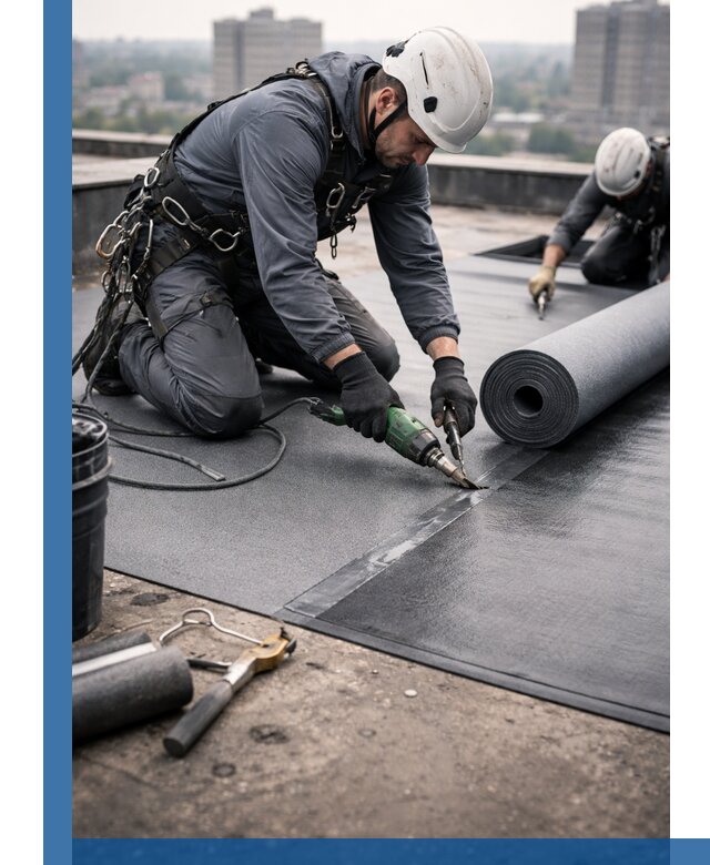 Ремонт мягкой кровли в Рузаевке с выездом промальпинистов