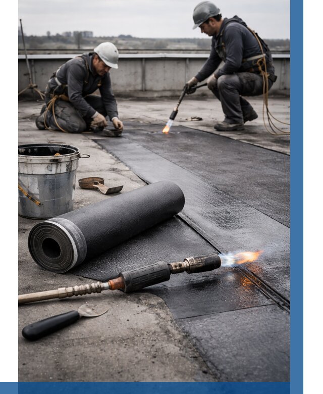 Ремонт рулонной кровли в Рузаевке от 674 р. | ВЫСОТНИК-Рзв