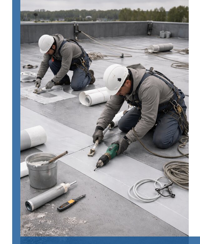 Ремонт мембранной кровли в Рузаевке качественно и с гарантией