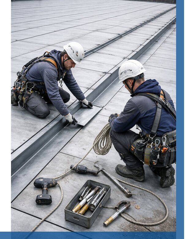 Ремонт фальцевой кровли в Рузаевке от 726 р. | ВЫСОТНИК-Рзв