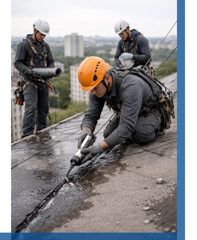 Устранение протечек кровли в Рузаевке от 12442 р. | ВЫСОТНИК-Рзв