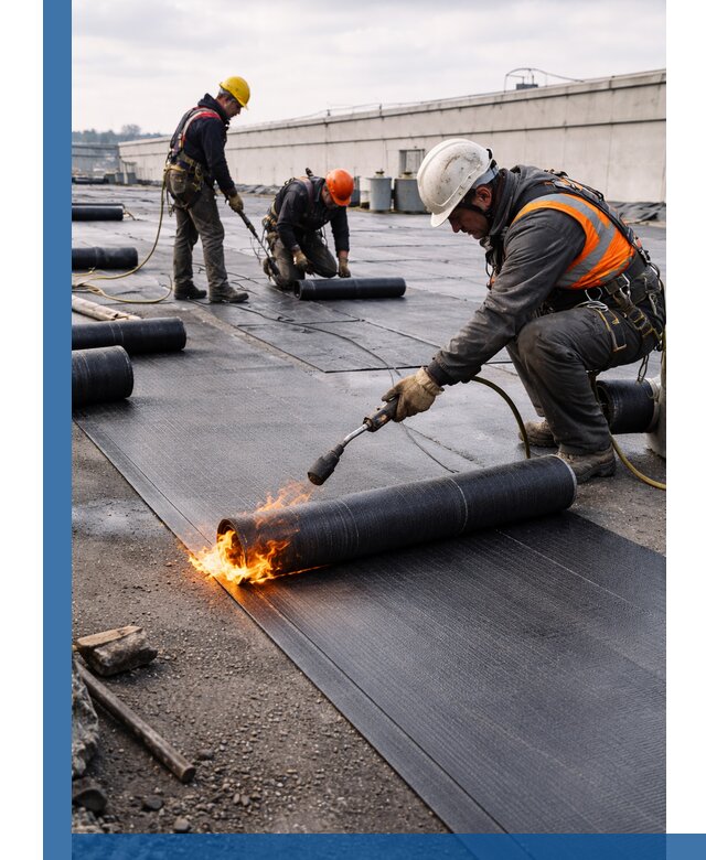 Монтаж наплавляемой кровли в Рузаевке профессионально