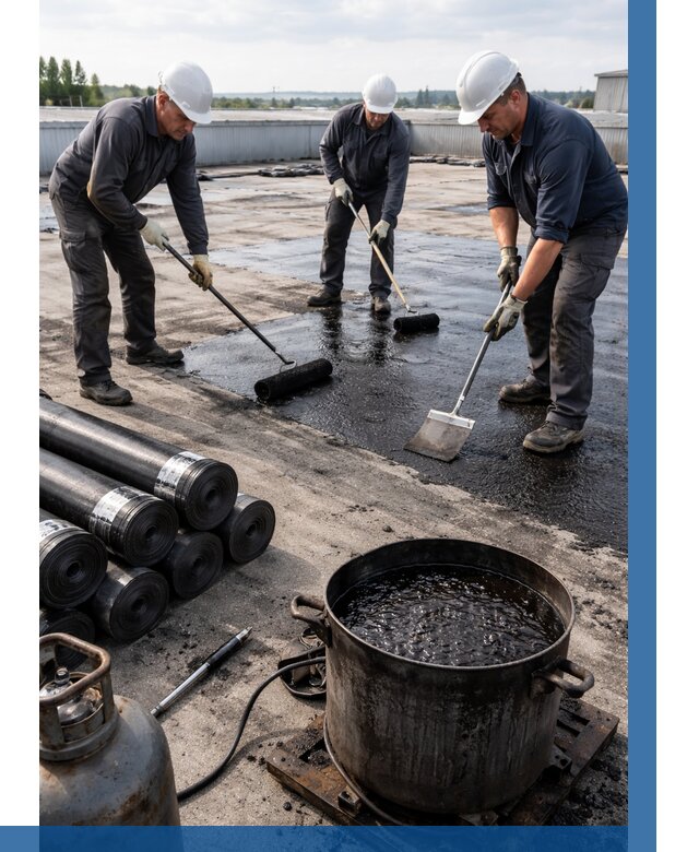 Гидроизоляция кровли мастикой в Рузаевке от 622 р. | ВЫСОТНИК-Рзв