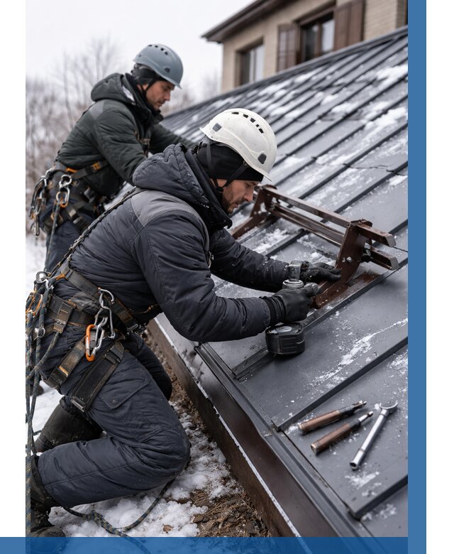 Монтаж снегозадержателей в Рузаевке от 467 р. | ВЫСОТНИК-Рзв