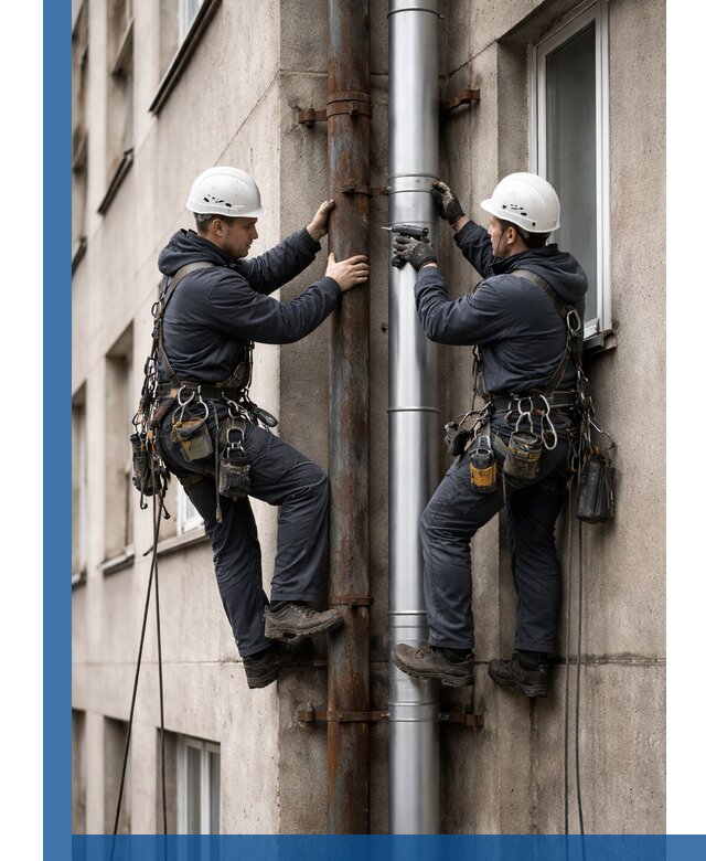 Замена водосточных труб в Рузаевке: монтаж и демонтаж под ключ