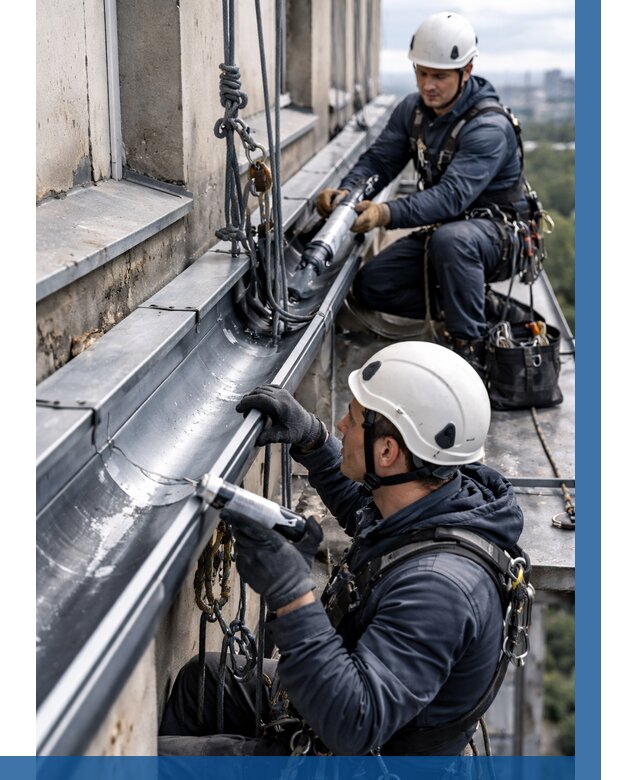 Ремонт водосточных желобов в Рузаевке от 6739 р. | ВЫСОТНИК-Рзв