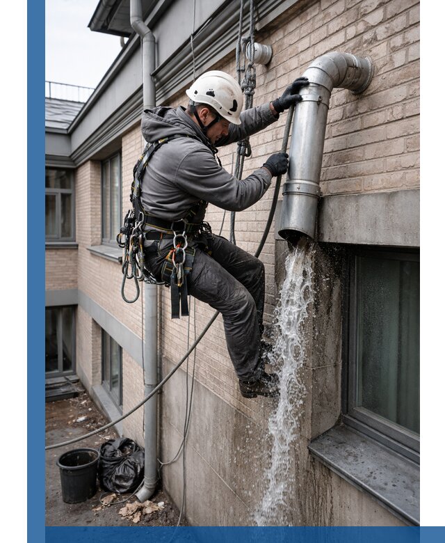 Профессиональная прочистка водосточных труб в Рузаевке с гарантией