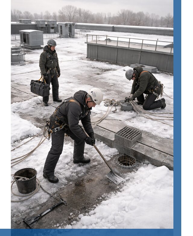 Абонентское обслуживание кровли зимой в Рузаевке от 8294 р. | ВЫСОТНИК-Рзв