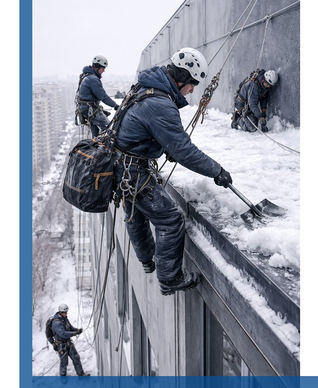 Абонентское обслуживание кровли зимой в Рузаевке регулярный уход