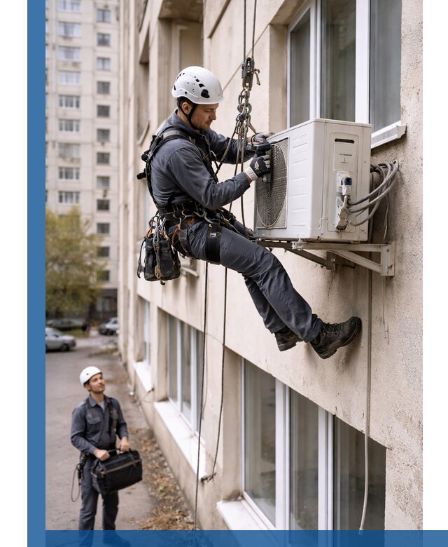 Демонтаж внешнего блока кондиционера в Рузаевке профессионально