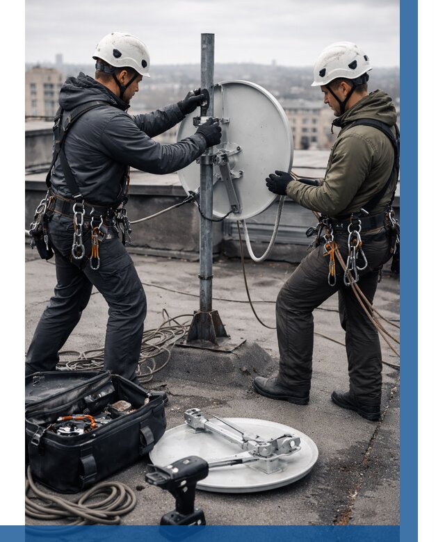 Демонтаж антенн на крыше в Рузаевке от 4666 р. | ВЫСОТНИК-Рзв