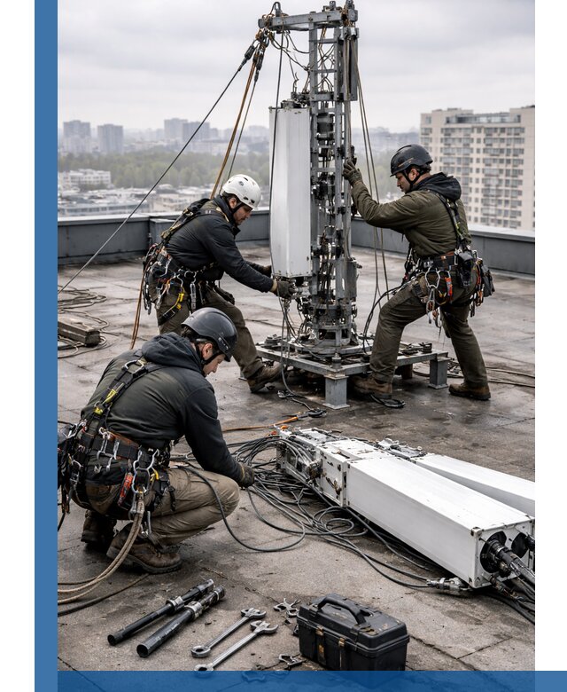 Демонтаж антенн на крыше зданий в Рузаевке с гарантией