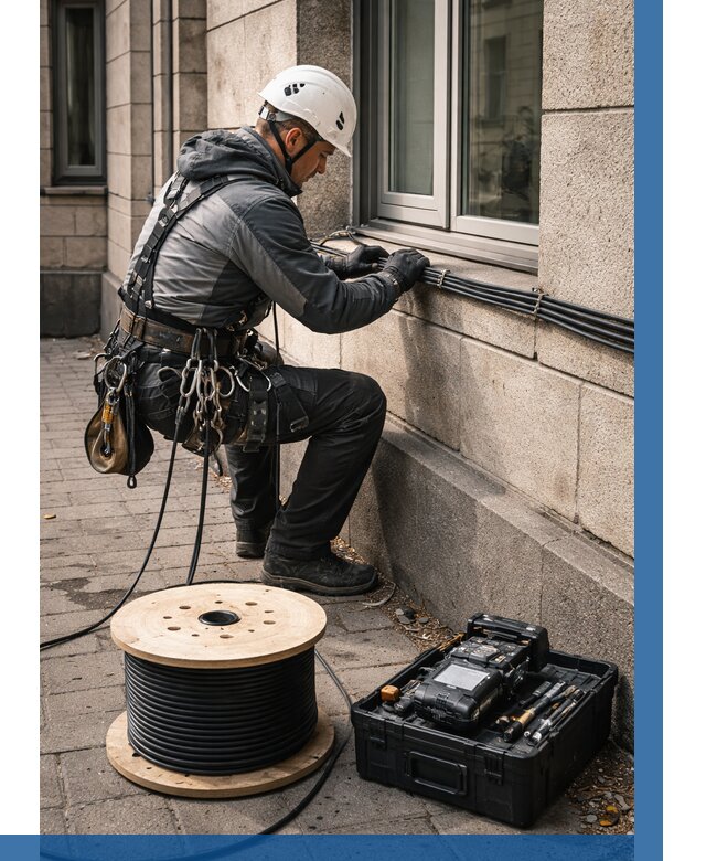 Прокладка оптоволоконного кабеля в Рузаевке от 829 р. | ВЫСОТНИК-Рзв