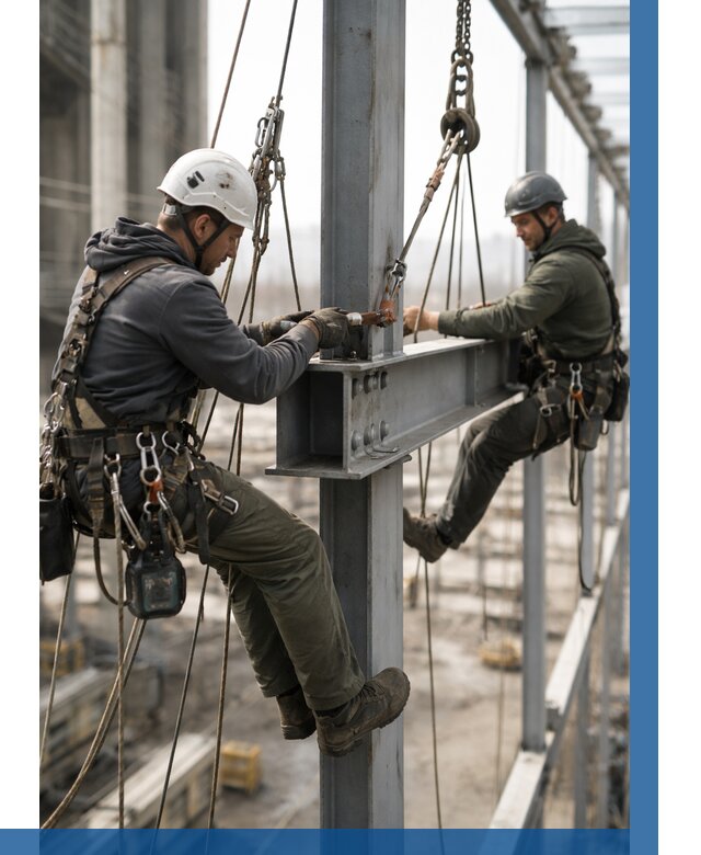 Монтаж металлоконструкций на высоте в Рузаевке от 3629 р. | ВЫСОТНИК-Рзв