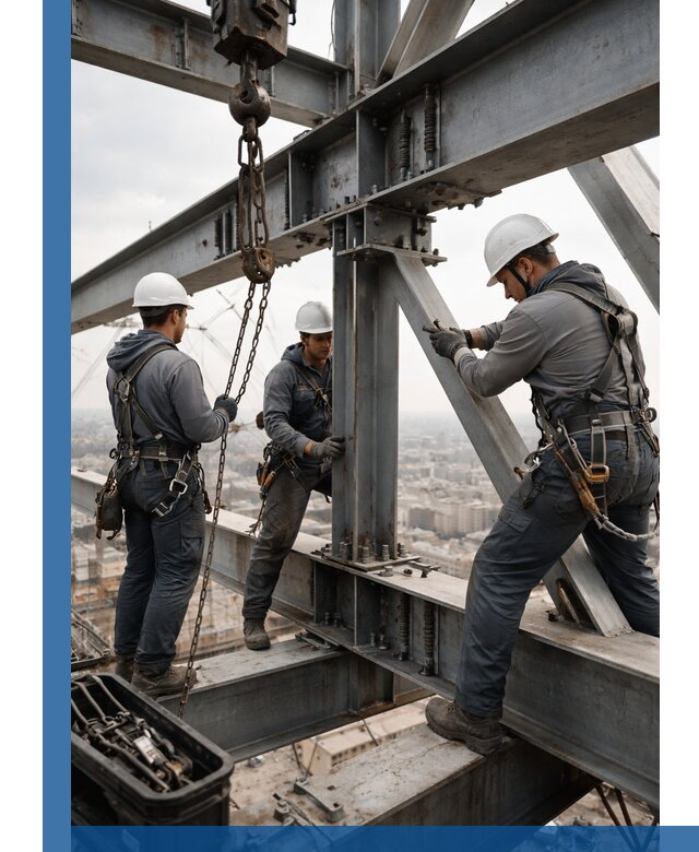 Профессиональный монтаж металлоконструкций на высоте в Рузаевке