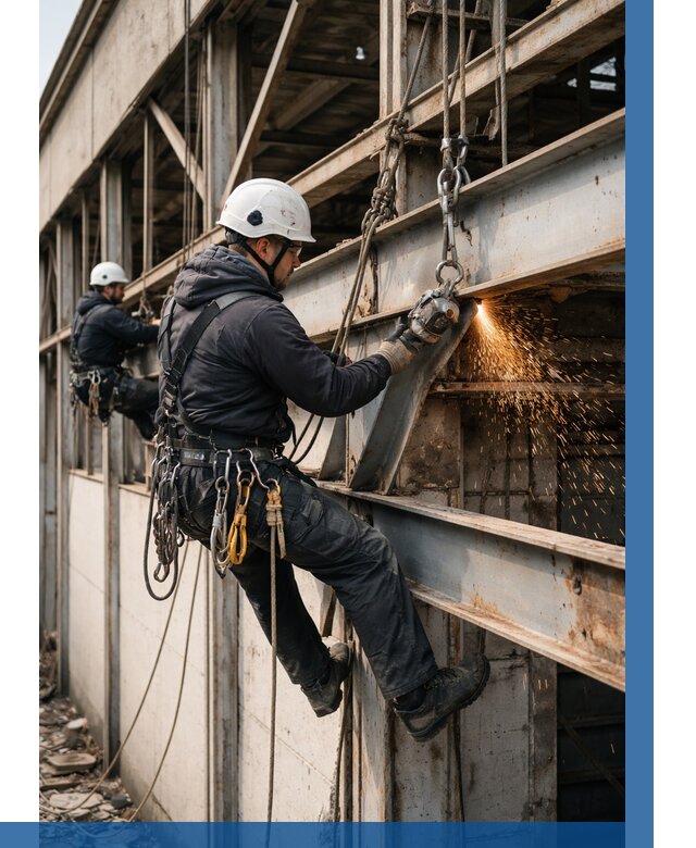 Демонтаж металлоконструкций на высоте в Рузаевке от 6739р. |ВЫСОТНИК-Рзв