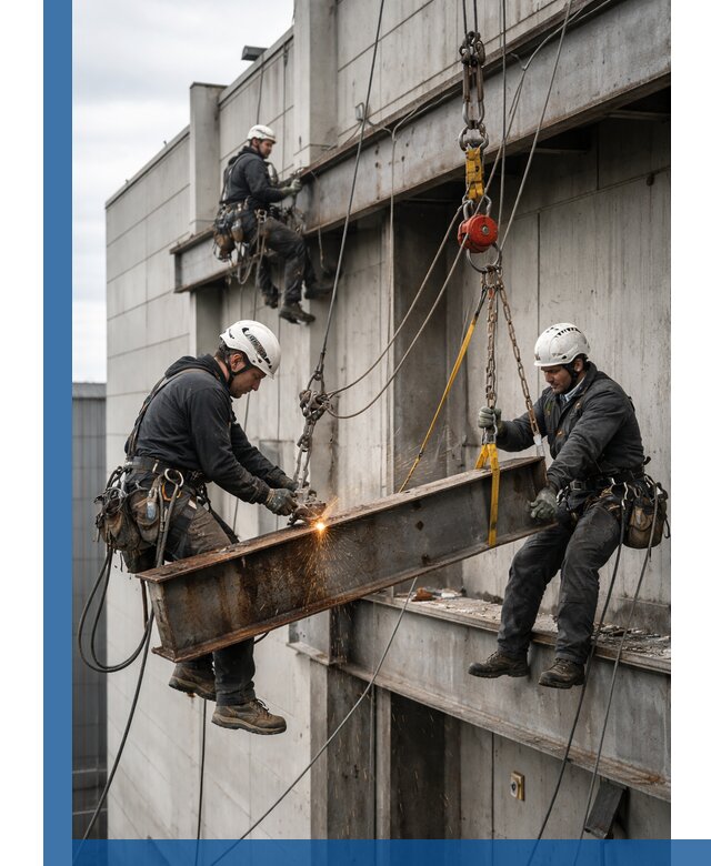 Демонтаж металлоконструкций на высоте в Рузаевке под ключ