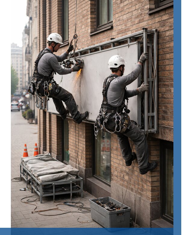 Демонтаж рекламной вывески в Рузаевке от 6739 р. | ВЫСОТНИК-Рзв