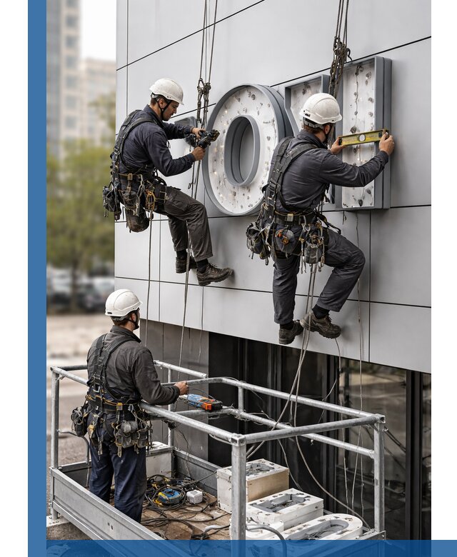 Профессиональный монтаж световых букв в Рузаевке под ключ