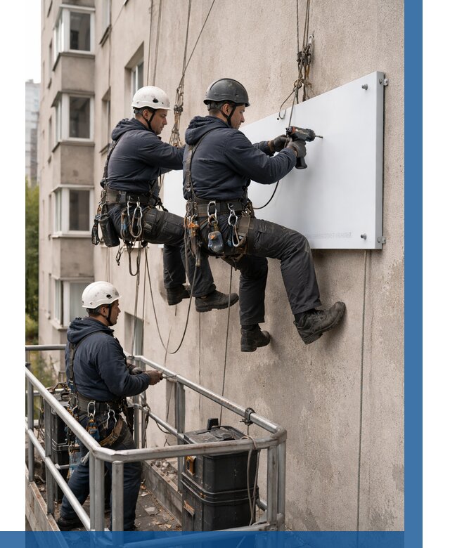 Монтаж табличек и указателей в Рузаевке от 3629 р. | ВЫСОТНИК-Рзв