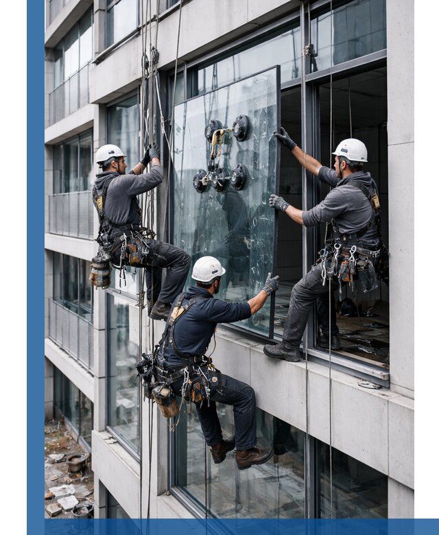 Фасадное остекление и монтаж витражей зданий в Рузаевке под ключ