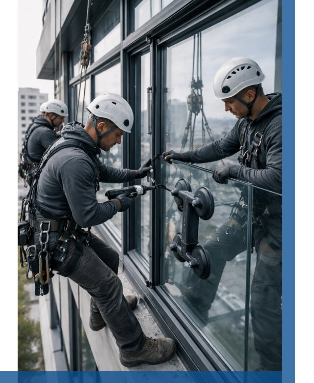 Витражное остекление зданий в Рузаевке от 3629 р. | ВЫСОТНИК-Рзв