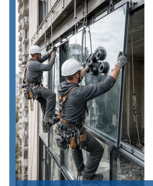 Витражное остекление фасадов и лоджий в Рузаевке под ключ