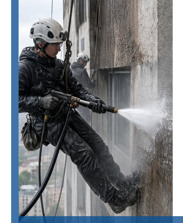 Гидроструйная очистка фасадов и конструкций в Рузаевке