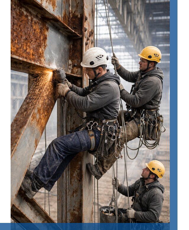 Зачистка металла от ржавчины в Рузаевке от 363 р. | ВЫСОТНИК-Рзв